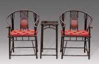 近代 红木竹节圈椅（3件）